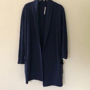 Extra Long Knit Cardigan